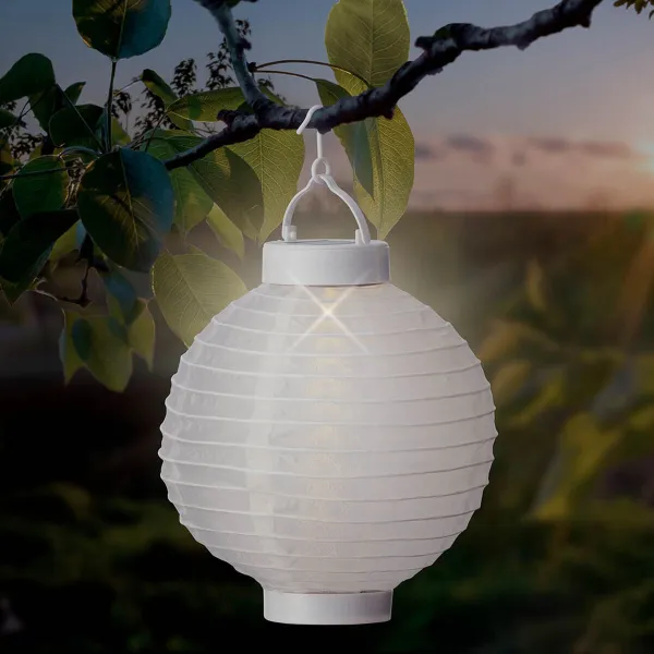 Latern Lumineo Valge Nailon