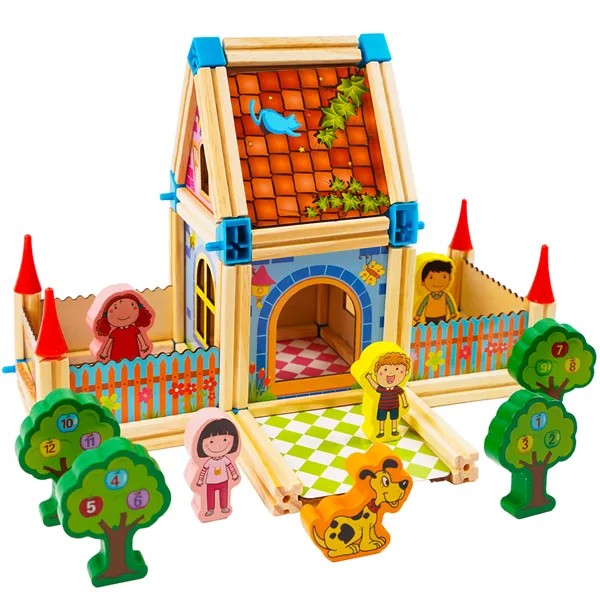 Construction blocks - house 268 pieces Kruzzel 26452