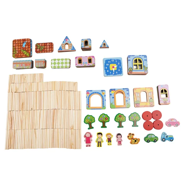 Construction blocks - house 268 pieces Kruzzel 26452