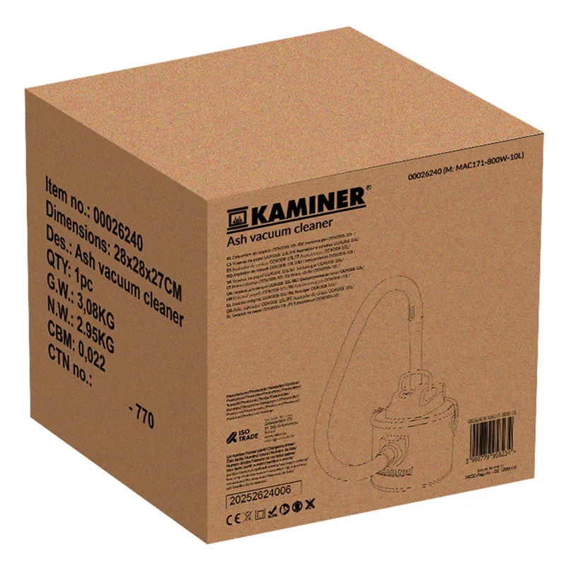 Pelenų siurblys ODK008-10L Kaminer 26240