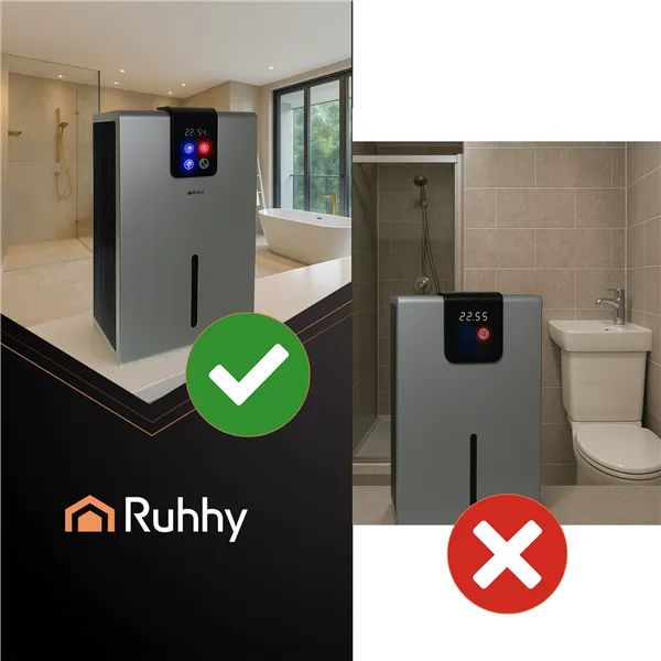Silver air dehumidifier Ruhhy 26496