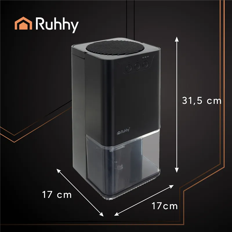 Black Ruhhy 26494 air dehumidifier
