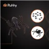 Plastic spiders - decoration - 10 pcs Ruhhy 26028