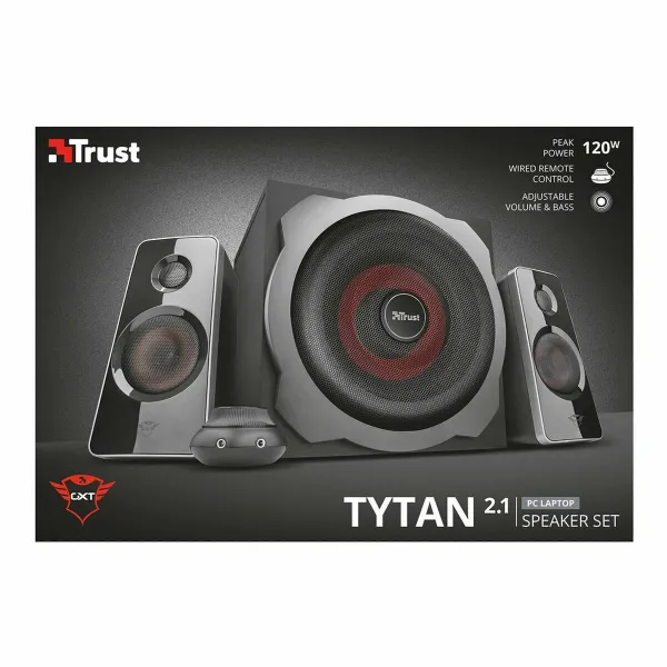 PC-kaiuttimet Trust GXT 38 2.1 Musta Punainen/Musta 60 W