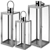 Silver lanterns 38/49/63cm 3pcs Ruhhy 26477
