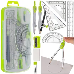Geometric set 10 pieces Maaleo 26170