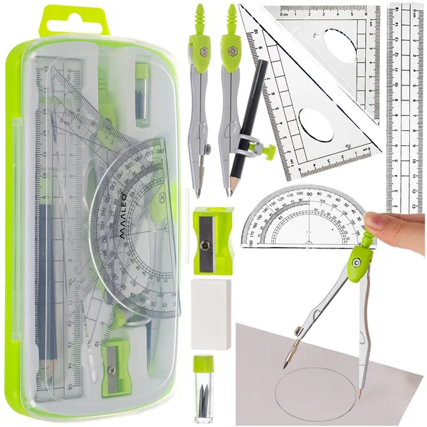Geometric set 10 pieces Maaleo 26170