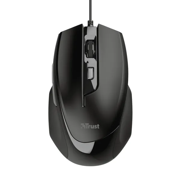 Pelė Trust Voca Juoda 2400 dpi