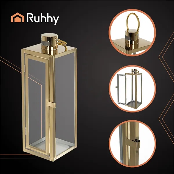 Golden lanterns 38/49/63cm 3pcs Ruhhy 26476