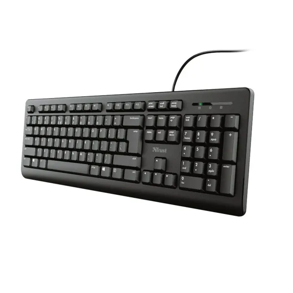 Klaviatūra Trust 23880 Melns Angļu EEUU QWERTY