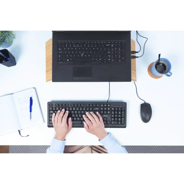 Klaviatūra Trust 23880 Melns Angļu EEUU QWERTY