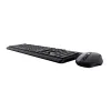 Keyboard and Wireless Mouse Trust TKM-350 Black QWERTY