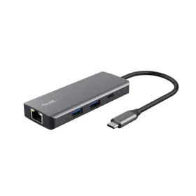 USB Centrmezgls Trust 24968 Sudrabains