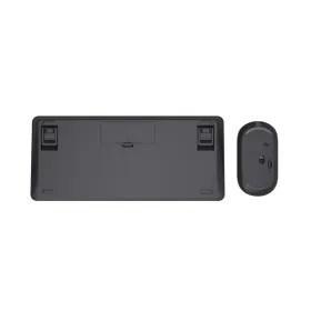 Keyboard and Mouse Trust 25061 Black Spanish QWERTY