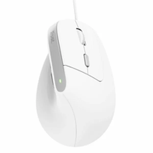 Ergonomic Optical Mouse Trust Bayo II White Black 2400 dpi