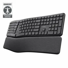 Näppäimistö Trust 25459 Musta QWERTY