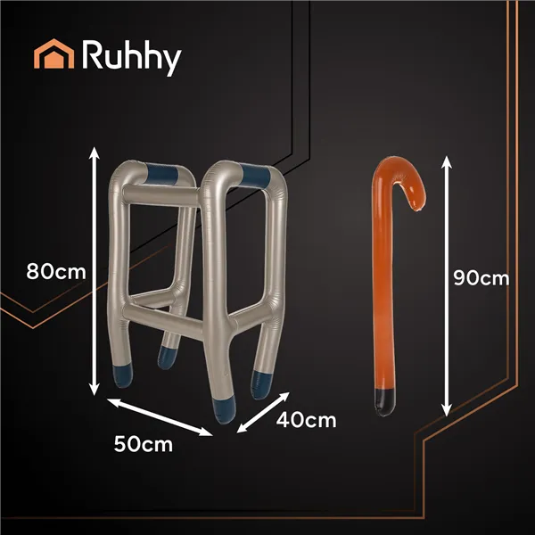 Inflatable walker with cane Ruhhy 26291
