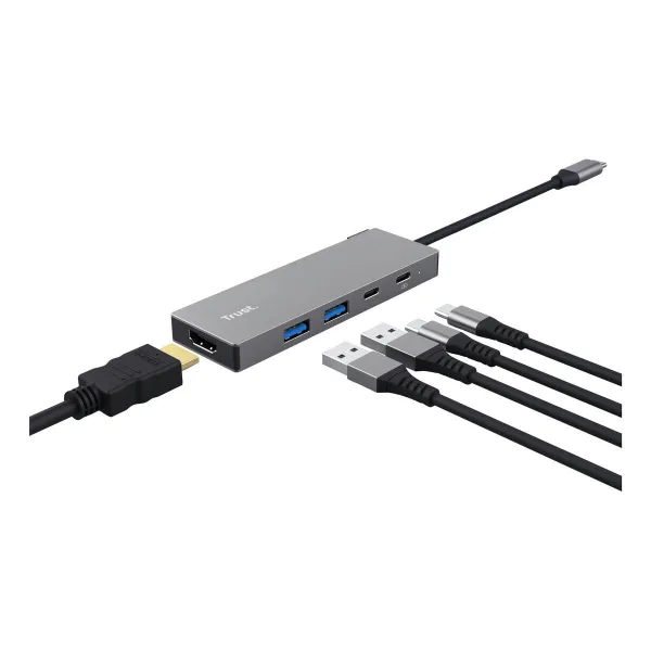 USB šakotuvas Trust 26062 Pilka