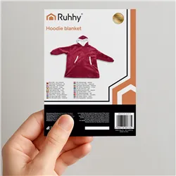 XXL sweatshirt - red blanket Ruhhy 26145