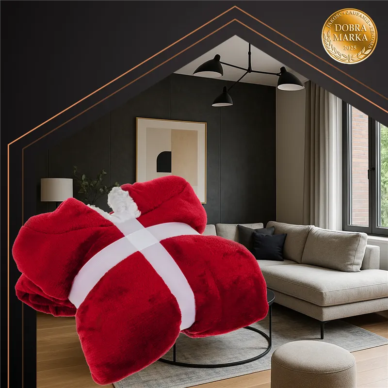 XXL sweatshirt - red blanket Ruhhy 26145