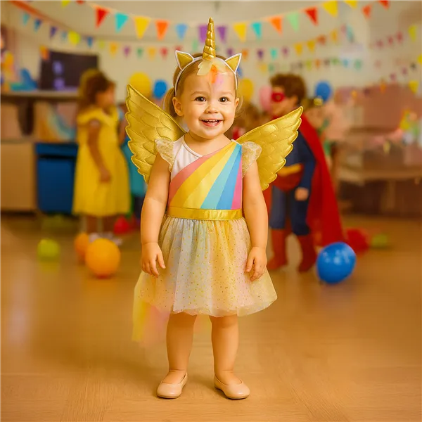 3-piece unicorn costume 110-116cm Kruzzel 26676
