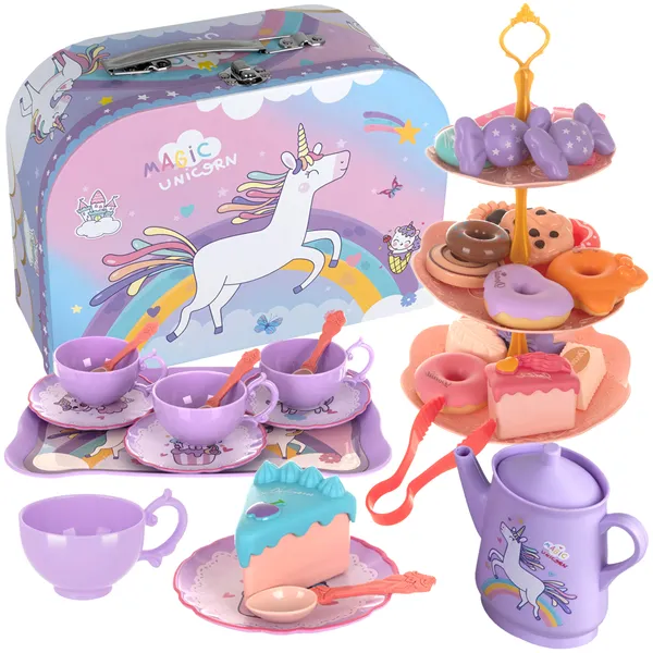 Children&39s tea set in a suitcase 26368