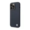 BMW Liquid Silicone Case Metal Logo MagSafe - Case for iPhone 14 Pro Max (Navy Blue)
