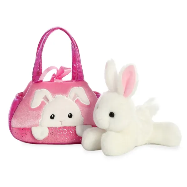 Fancy Pals – PeekaBoo Bunny Plush Toy in Pink Bag 20 cm Eco-Friendly