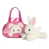 Fancy Pals – PeekaBoo Bunny Plush Toy in Pink Bag 20 cm Eco-Friendly