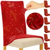 Chair covers 6 pcs. Light red Ruhhy 26638