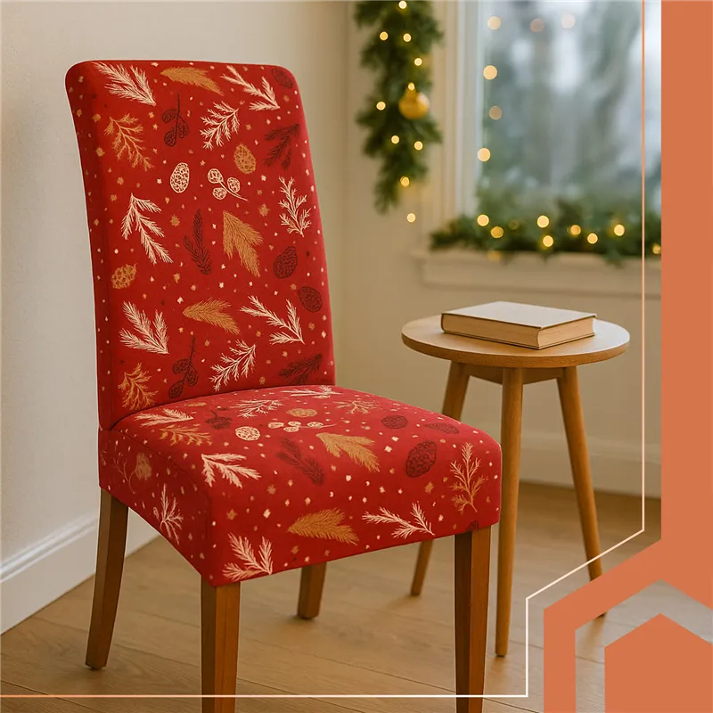 Chair covers 6 pcs. Light red Ruhhy 26638