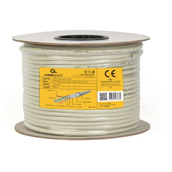 Kabelis Ethernet LAN GEMBIRD 100 m