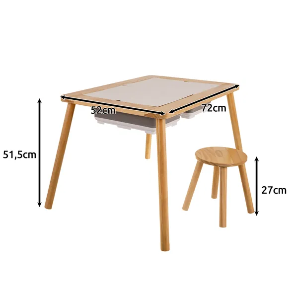 Kruzzel 26366 Sensory Table with Chair