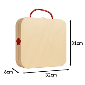 Kruzzel 26581 medinė įrankių dėžė