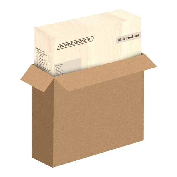 Kruzzel 26581 Wooden Tool Box