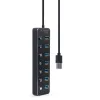 USB Hub GEMBIRD UHB-U3P7P-01 Black