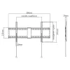 Wall Bracket GEMBIRD WM-90F-01 43" 90