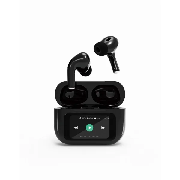 Headphones GEMBIRD TWS-LCD-ANC-01-BK Black