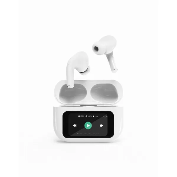 Headphones GEMBIRD TWS-LCD-ANC-01-W White