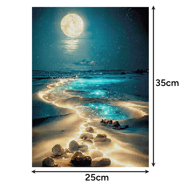 Diamond embroidery "Beach" 40x30cm Maaleo 26769