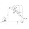 Screen Table Support Neomounts DS70PLUS-450WH1 17" 49