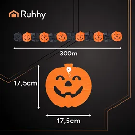 Garland - pumpkin 3m Ruhhy 26030