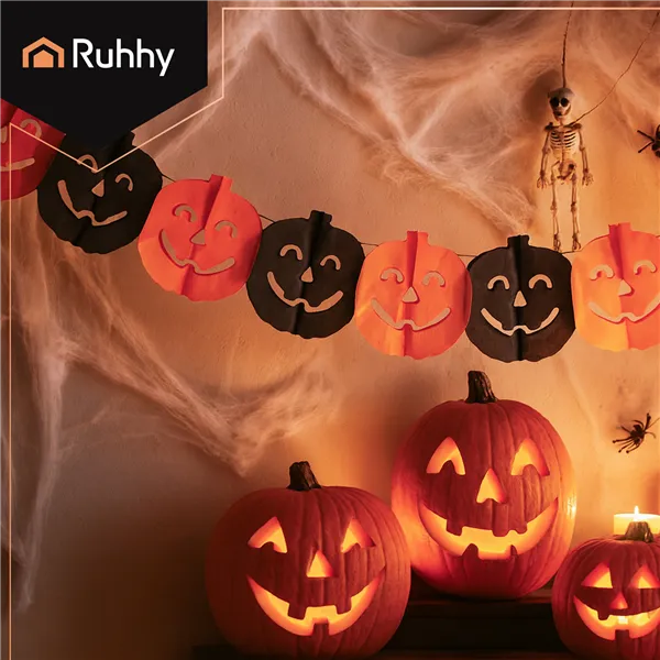 Garland - pumpkin 3m Ruhhy 26030