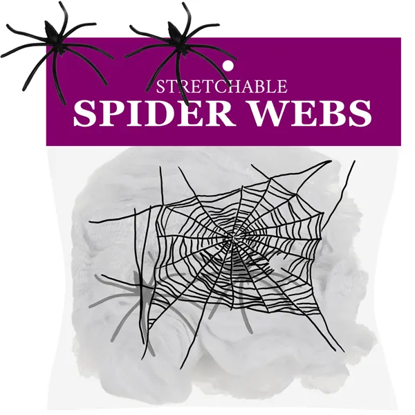 Artificial spiderweb + 2 Ruhhy spiders 26074