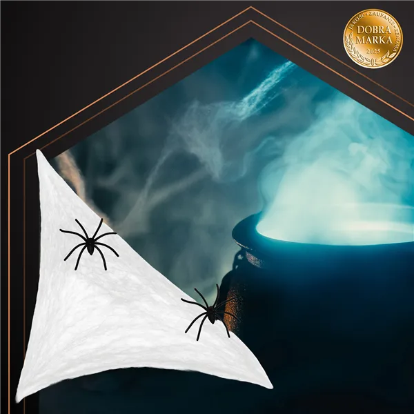 Artificial spiderweb + 2 Ruhhy spiders 26074