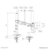 Screen Table Support Neomounts DS60-600BL1 10" 32