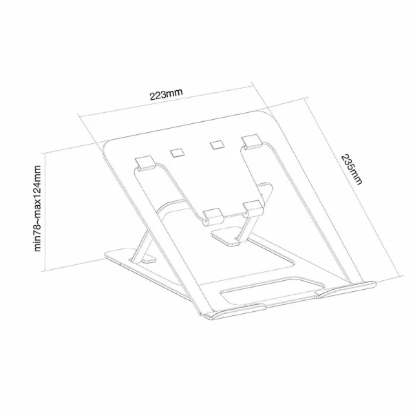 Notebookteline Neomounts NSLS085BLACK
