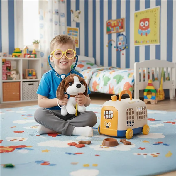Little vet set with carrier
