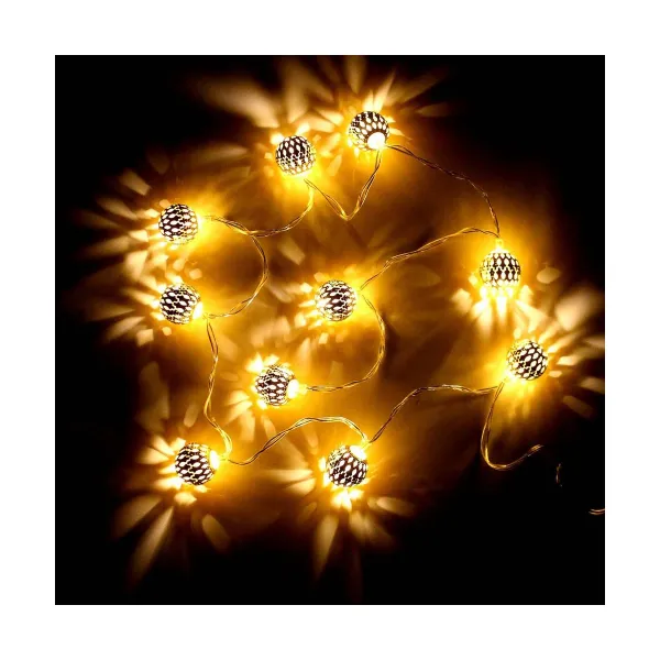LED gaismu vītne Decorative Lighting Zelts