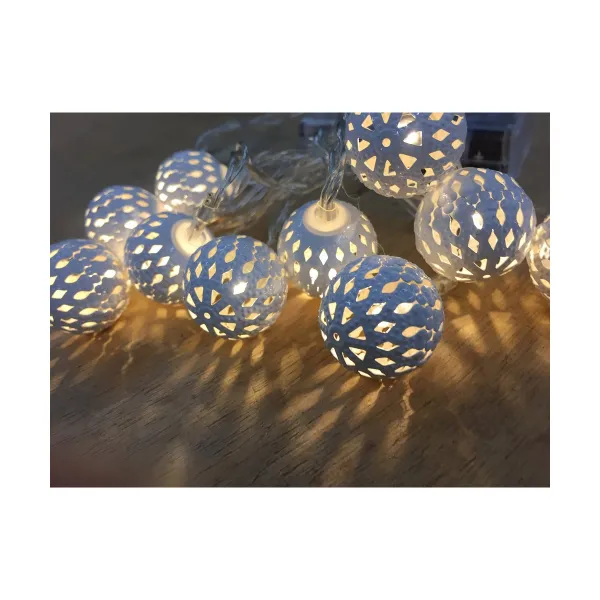 LED žibintų vainikas Decorative Lighting Sidabras